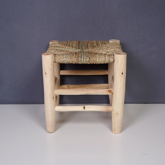 Moroccan Wooden Stool H021