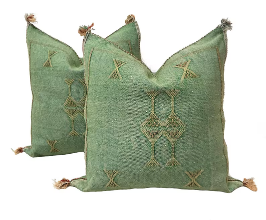Moroccan Green Pillow P041
