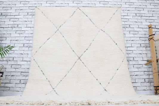 Moroccan White Rug R207