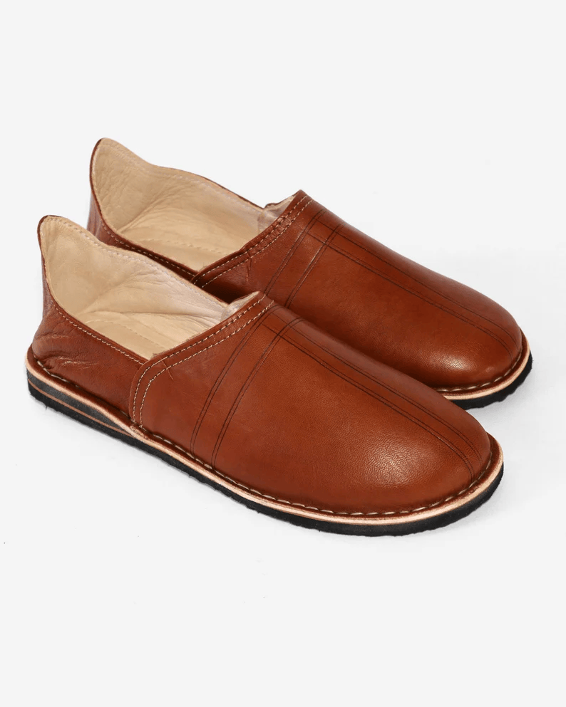 Moroccan leather slippers